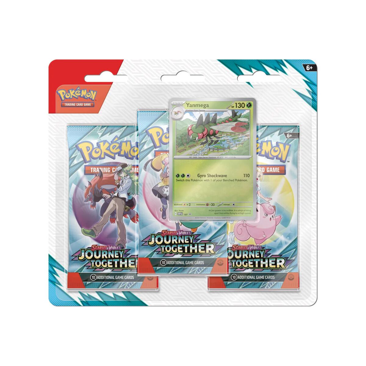 Pokemon Scarlet & Violet: Journey Together 3-Pack Blister (Yanmega)