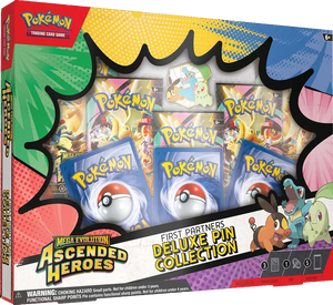 Pokémon trading card game box with colorful design and Pokémon characters.
