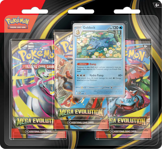 Pokémon TCG: Mega Evolution - 3-pack (Golduck)