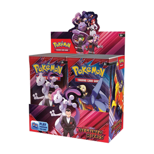 Pokémon Trading Card Game packaging with character illustrations on a white background