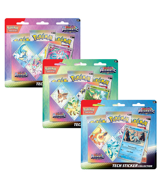 Pokemon Scarlet & Violet: Prismatic Evolutions Tech Stickers collection