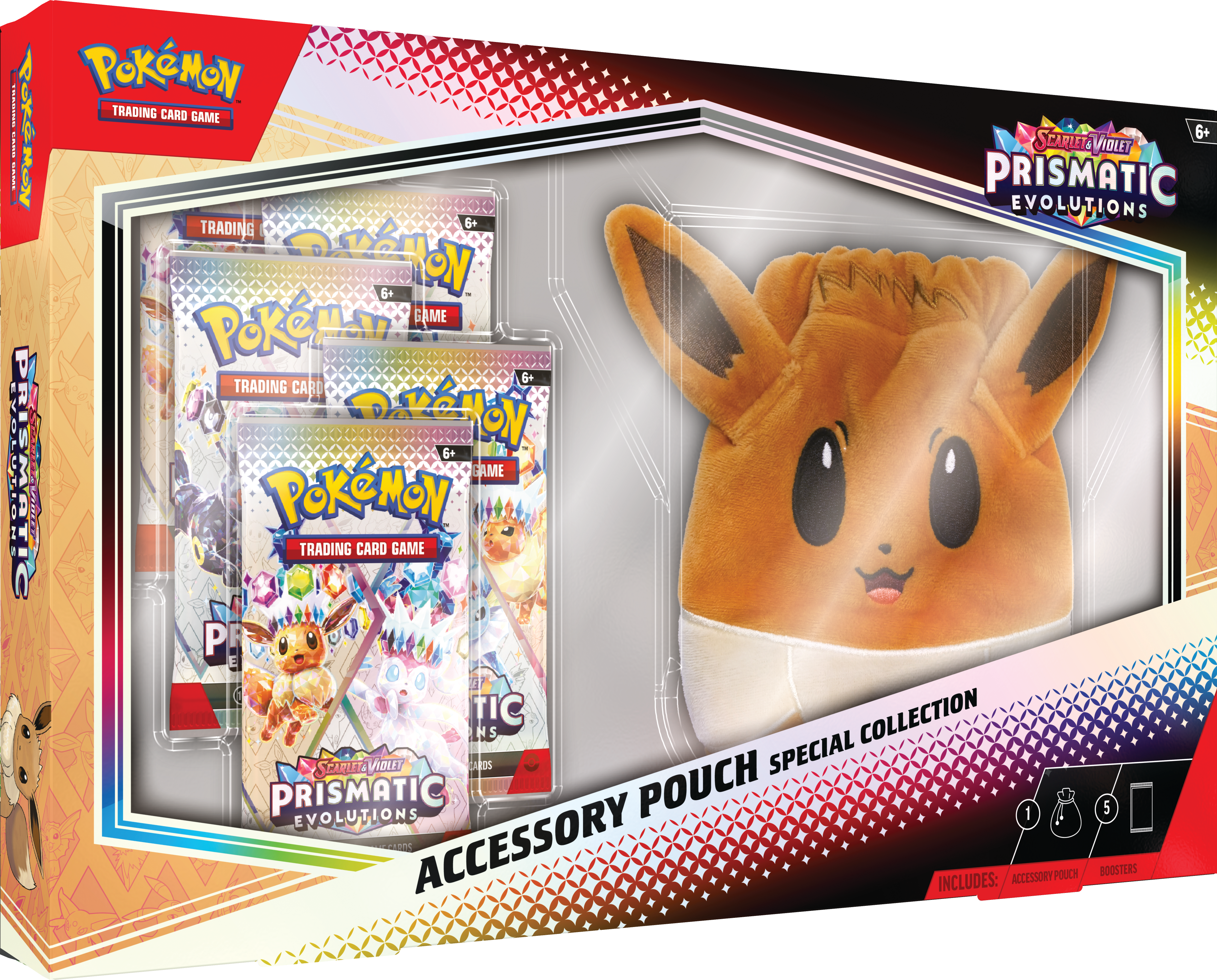 Pokemon Scarlet & Violet: Pristmatic Evolution Eevee Accessory Pouch