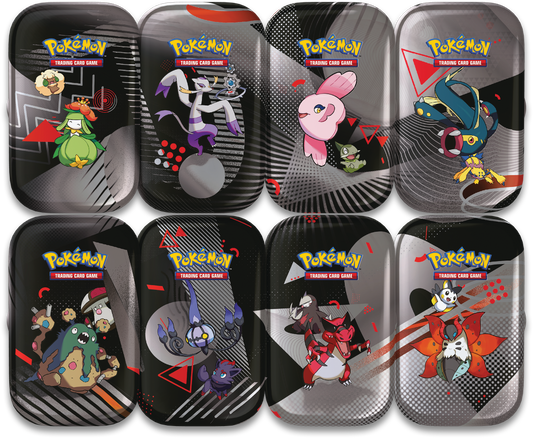 Pokémon Scarlet & Violet: Black Bolt/White Flare Mini Tins (One Mini Tin)